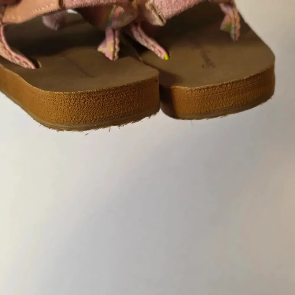 Tommy Bahama Toddler size 5-6 Thong Flip‎ Flops with Elastic Back EUC